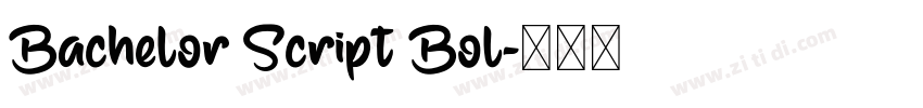 Bachelor Script Bol字体转换
